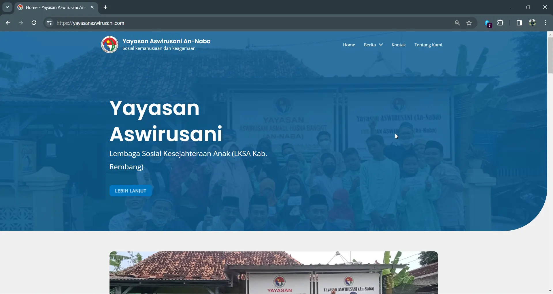 Yayasan Aswirusani Website